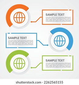 colorful infographic design vector template