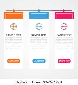 colorful infographic design vector template