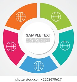 colorful infographic design vector template