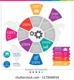 Colorful infographic element