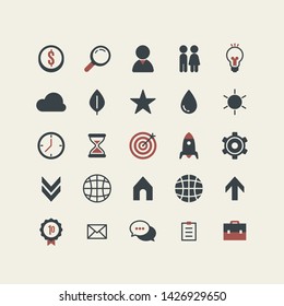 colorful infographic elements collection flat icon