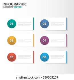 Colorful Infographic elements presentatin template set for marketing advertising website 