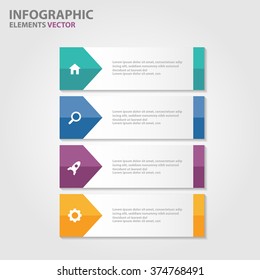 Coloridos elementos Infográficos plantillas de presentación de diseño plano conjunto para folletos volantes publicidad de marketing