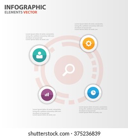 Colorful Infographic elements presentation templates flat design set for brochure flyer leaflet marketing advertising