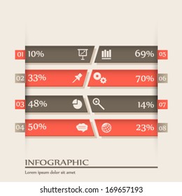 colorful infographic elements (vector)