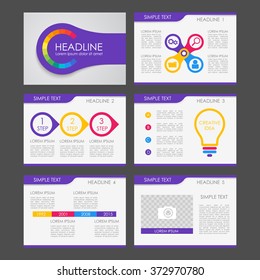 Infografía colorida, fluidez, presentación, plantilla, web, marketing.  Concepto de negocio. Conjunto de diseño plano.