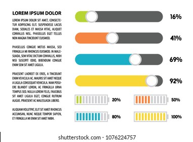 Colorful infographic in four steps