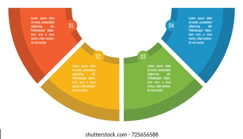 Colorful Infographic In Four Steps