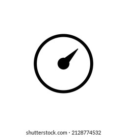 Colorful Info-graphic gauge element. Vector illustration. Speedometer icon or sign with an arrow. Superfast icon.