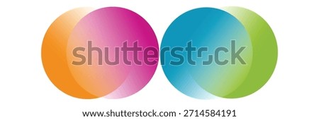 Colorful infographic pie chart with overlapping circular shapes. Flower form graphic circle divided in 4 segments.Vector, illustration.	