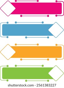 Colorful infographic set of bundle