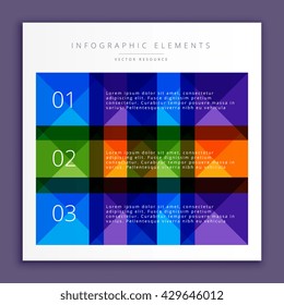 colorful infographic steps