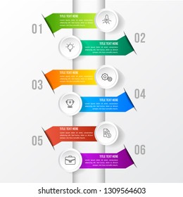 Colorful infographic template