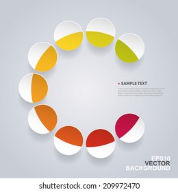 Colorful Infographic Template or Base