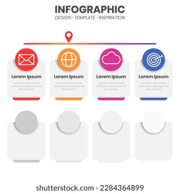 colorful infographic template vector design