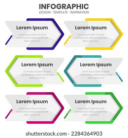 colorful infographic template vector design