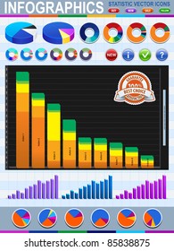 Colorful infographic vector collection