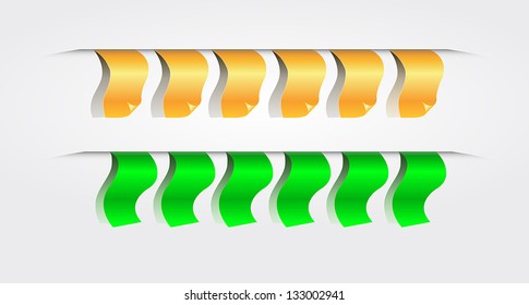 Colorful Infographics Number Options Banner & Card. Vector illustration