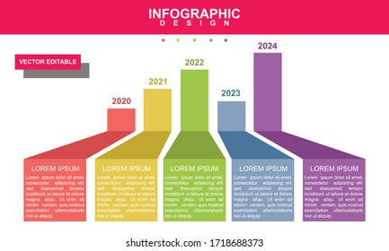 infografías coloridas para presentaciones. vector de diseño