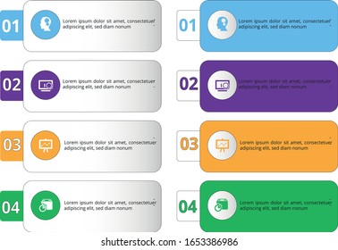 Colorful infographics template for business steps. Vector illustration can be used for infographic, banner, poster, web design, brochure, diagram, graph, presentation and chart