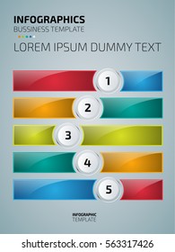 Colorful infographics template for workflow layout, diagram, banner, web design or presentation.
