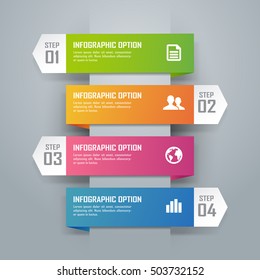 Colorful infographics, vector art and illustration.