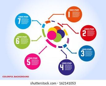 Colorful infographics. Vector eps10