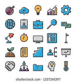 Colorful information technology icon vector illustration flat design