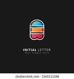 colorful initial letter a logo design vector template element
