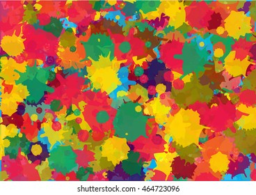 Colorful ink drop