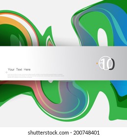Colorful Ink Effect Design Elements Background