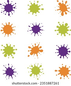 Colorful Ink Material Set for Vectors