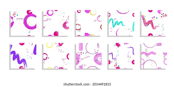 conjunto de patrones sin fisuras del vector de impresión de tinta colorida
