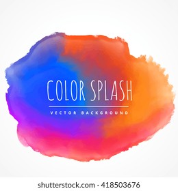 colorful ink splash