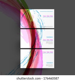 Colorful Ink Splatter Card Template Background