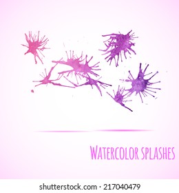 Colorful ink stain made in vector