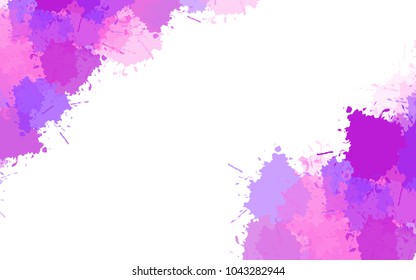 Colorful ink stains background