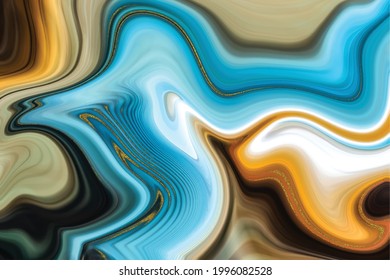 Colorful ink water. Marble texture. Abstract vector background. with beautiful fantasy ink patterns. Liquid paint. Fluid art. The ornament of marble. Art design for your design. 