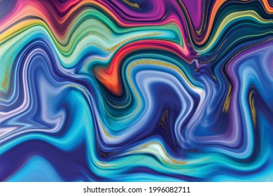 Colorful ink water. Marble texture. Abstract vector background. with beautiful fantasy ink patterns. Liquid paint. Fluid art. The ornament of marble. Art design for your design. 