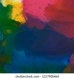 Colorful ink watercolor textured background