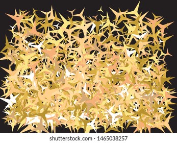 Colorful inspiring festive confetti. Graphic glitter design's elements. Vector illustration theme. Gold falling abstract creative decoration for birthday celebrate, anniversary, party or event.