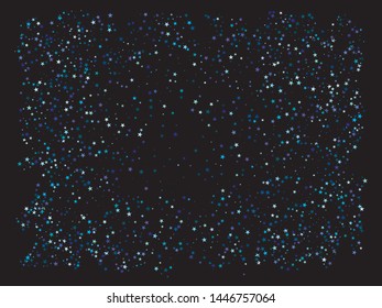 Colorful inspiring festive confetti. Vector illustration vintage. Random glitter design's elements. Blue falling abstract creative decoration for birthday celebrate, anniversary, party or event.