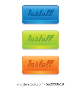 Colorful Install Buttons