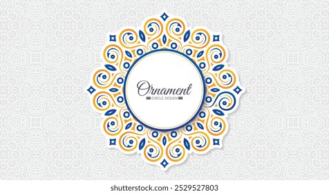 Colorful invitation background style ornamental pattern
