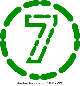 Colorful Irregular dot line style figure