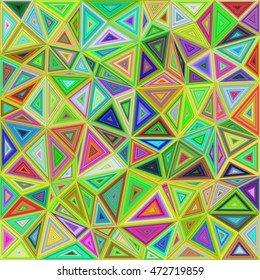 Colorful irregular triangle mosaic vector background design
