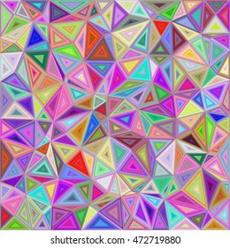 Colorful irregular triangle mosaic vector background design