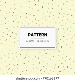 Colorful irregular vector abstract geometric seamless pattern