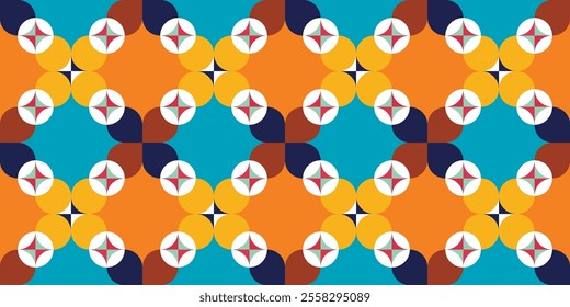 Colorful islamic seamless geometric pattern. Perfect for printing, design and textiles