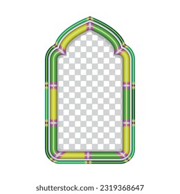The Colorful Islamic Vector Frame Border offers a perfect blend of elegance, cultural heritage, and contemporary aesthetics. It is a versatile design that can enhance various projects and adds a touch